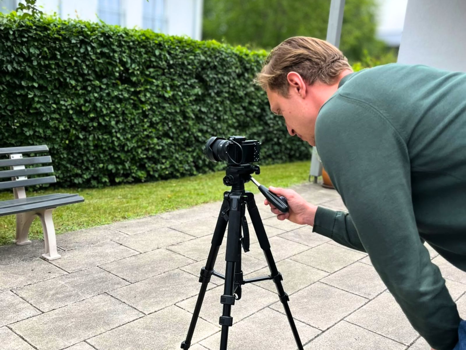 Lennard Maier bei der Arbeit